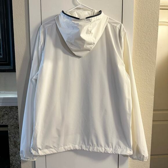 Save The Duck Rainy Jacket Lightweight Full Zip Hooded White Men’s Size Medium - Picture 2 of 12